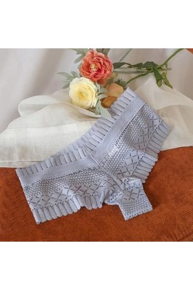 RUITOTP Culotte en Dentelle Femmes Culotte Taille Haute Grande Taille Femme Sexy sous-vêtements Bout à Bout Lingerie sans Cou