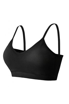 Sport Strap Beauty Femmes Soutien-Gorge Sexy sous-vêtements Dos Breast Menstruelle Abondant Lavable Lot Black, M 