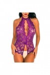 Lingerie Courte Étape par étape Jumpant Femmes Sexy Teddy Ouvert Sexy Sous-vêtements Dentelle Body Costume Daddy Lingerie, li