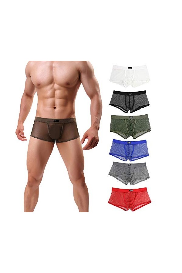 Zannycn String pour homme - Sous-vêtements - Jockstrap - Maillot de bain short pour homme - Slip Power pour homme - String de
