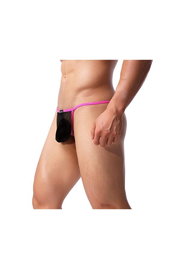 Strings Homme Soie Lot sous-vêtements Sexy pour Hommes Mesh Pantalon Simple Transparent sous-vêtements Sexy Transparent Homme