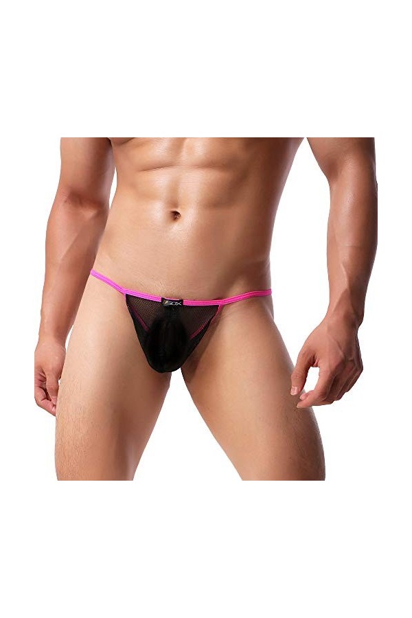 Strings Homme Soie Lot sous-vêtements Sexy pour Hommes Mesh Pantalon Simple Transparent sous-vêtements Sexy Transparent Homme
