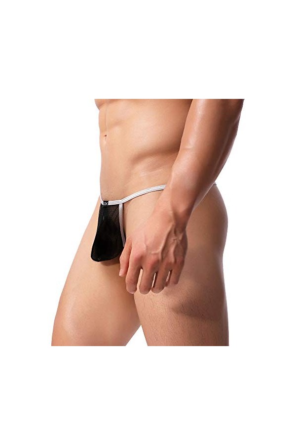 Strings Homme Soie Lot sous-vêtements Sexy pour Hommes Mesh Pantalon Simple Transparent sous-vêtements Sexy Transparent Homme