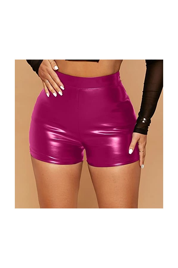 Culotte confortable et invisible pour femme - En coton - Taille haute, Rose, S