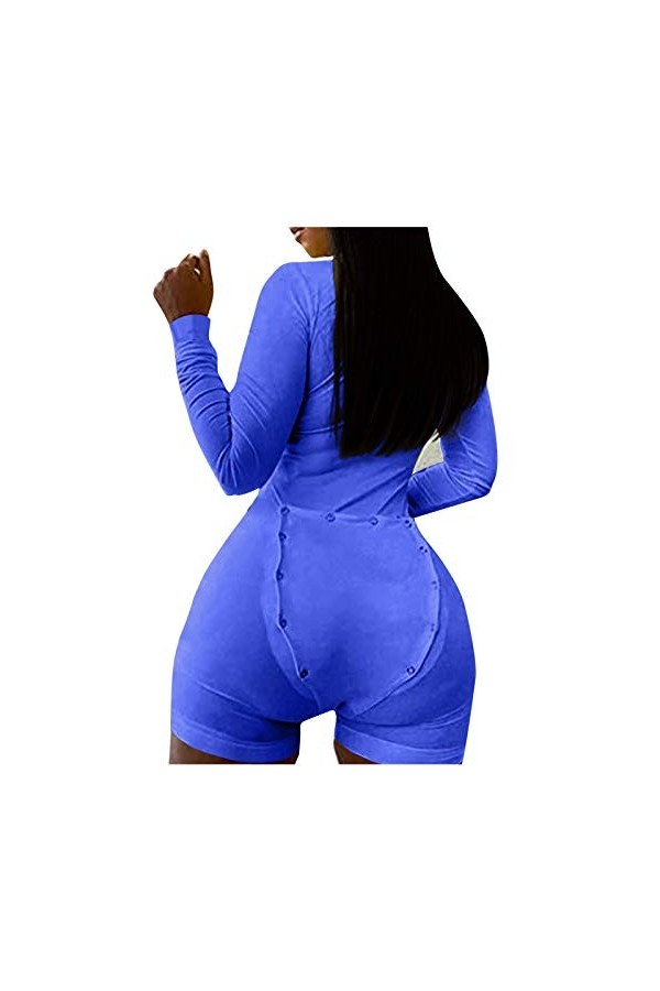 Ncenglings Sexy Chic Combinaison boutonnée pour Femme Adulte Combinaison boutonnée à Fonctionnel pour Femme Pyjama Sexy Ensem