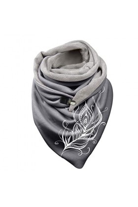 Sweatshirts & Sweat à capuche Écharpe chaude avec boutons Echarpe pied-de-poule, i, taille unique