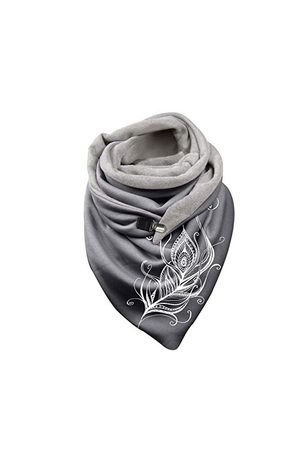 Sweatshirts & Sweat à capuche Écharpe chaude avec boutons Echarpe pied-de-poule, i, taille unique