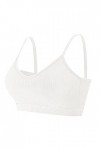 Sport Strap Beauty Femmes Soutien-Gorge Sexy sous-vêtements Dos Breast Menstruelle Abondant Lavable Lot White, XL 