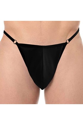 VemeFufu Homme String Thong Confortable sous-vêtements Slip Tanga G-String Thong de Halloween Cadeau de Noël Taille Unique No