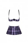 Alvivi Lingerie Femme Sexy Érotique Nuisette Uniforme Écolière Scolaire Costume Cosplay Schoolgirl Soutien Gorge Redresse-Sei