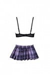 Alvivi Lingerie Femme Sexy Érotique Nuisette Uniforme Écolière Scolaire Costume Cosplay Schoolgirl Soutien Gorge Redresse-Sei