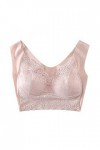 Soutien-gorge push-up fin et fonctionnel pour femme - Semi-rembourré - Soutien-gorge confortable sans armatures - Coton - Gra