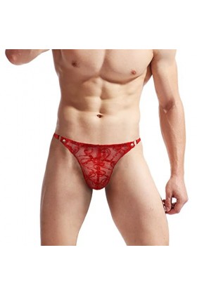 LKRSEEF Transparent Jockstrap Gay Travesti Erotique sous Vetement Elephant Sexy Hot Chic String Cosplay Tenue Coquin Slip Cor