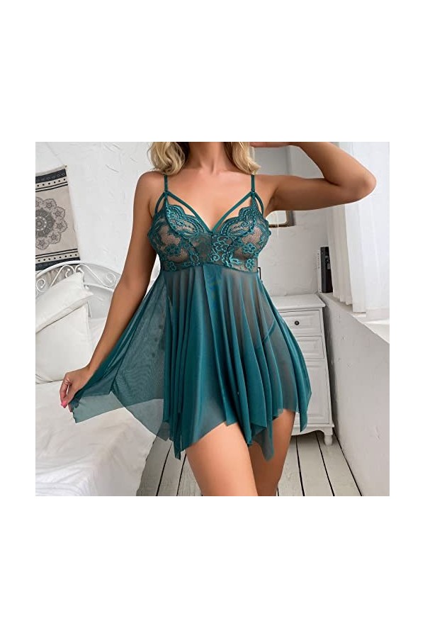 Nuisette Sexy Femme Érotique Ouverte Nuit Body Coquine Valentin sous Vêtements Erotisme De Nuit en Lingerie Transparentes Sex