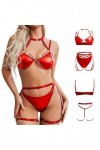 Lingerie Femme Sexy Ensemble Homme Sexy Hot y28.k Ensemble de Lingerie en Cuir PU pour Femmes avec Harnais en Cuir PU et Anne