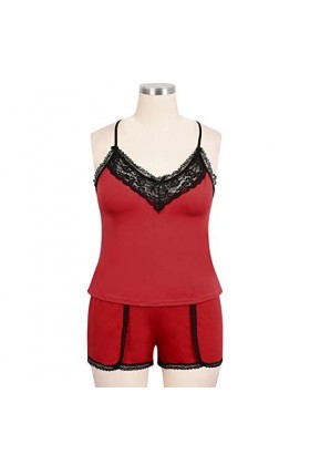 Pyjama Muslin Deux pièces Sexy Femmes racées Dentelle sous-vêtements Underwire Nightdress Lingerie Sleepwear Déguisement Sexy