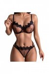 Lingerie Sexy Femme Body Dentelle sous Hot Femmes Plus Taille Lingerie Underwire Set Deux pièces sous-vêtements Bowknot Lace 