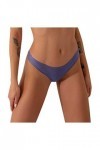 UOWEG Sexy sous-vêtements Couleur Confortable Mode féminine élastique Solide Déguisement Sexy Coquine Blue, XS 