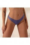 UOWEG Sexy sous-vêtements Couleur Confortable Mode féminine élastique Solide Déguisement Sexy Coquine Blue, XS 