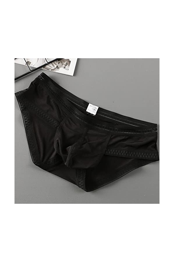 Slips Translucides Sous-Vêtements Homme Stoma Sous-Vêtements, Noir , L