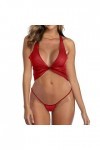 Body en r閟ille pour femme - Lingerie sexy en dentelle - Ensemble de lingerie sexy en dentelle - Sous-v阾ements de nuit avec an