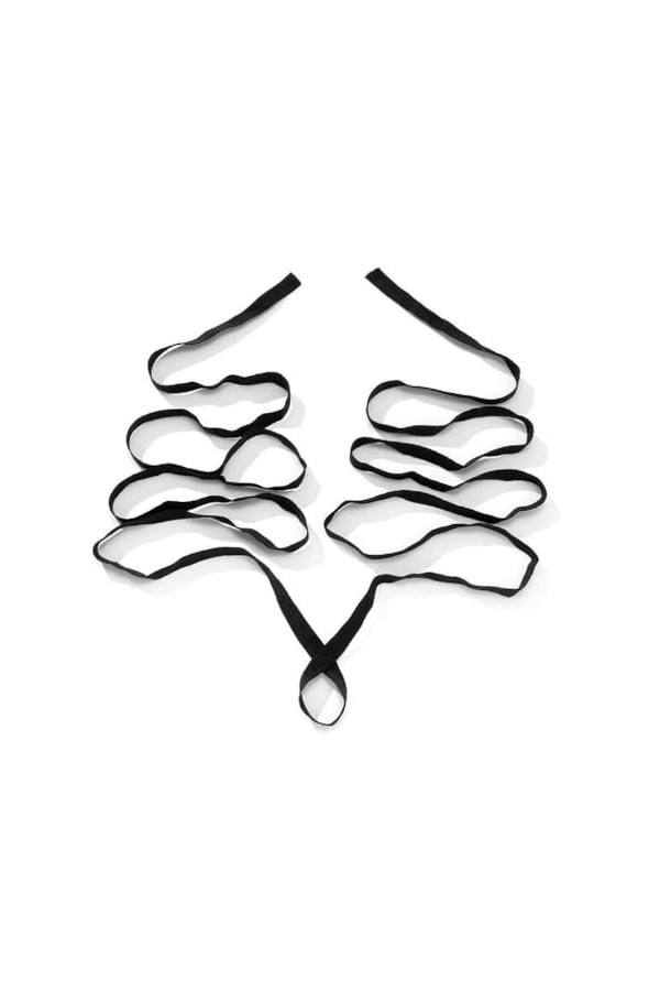 Enveloppement Bras Punk Bretelles Croisées Élastiques Enveloppes Jambes Porte-Jarretelles pour Halloween Danse Festival Musiq