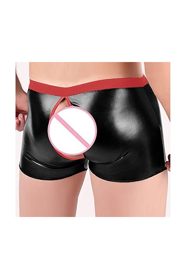 Lingerie Femme Sexy Ensemble Homme Sexy Hot y20k Hommes Lingerie Artificielle Cuir Bodysuit séduisante Slip Ouvert Entrejambe