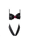 Luckywaqng Sous-vêtements - Combinaison sexy pour femme - Lingerie sexy - Combinaison complète, Noir , XL