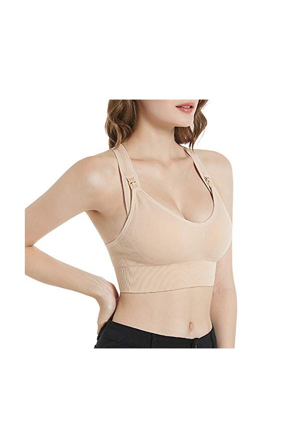 TDEOK Lingerie de charme grandes tailles mince grande couleur une pièce femmes lingerie mariage, marron, L