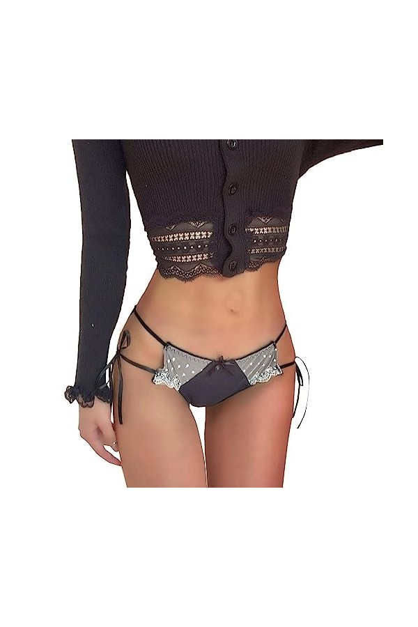 Générique Femme Culotte Dentelle Sexy Culotte sous Vetements Culotte Hipster Culotte Dentelle Confortable Culotte String Femm