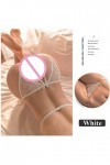 UOWEG T-Back Solide sous-vêtements Lingerie G-String Culottes Sexy Lingerie Sexy Solde White, One Size 
