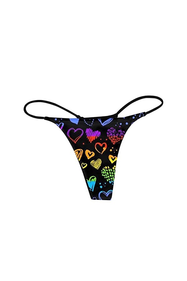 Dorjuli G String Femme Mini String Sexy Hipster G-Strings Taille Moyenne Culotte Lingerie Culotte en Dentelle Open Confort So