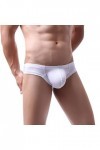 Sexy Mode Men s Knickers Pantalon Sous-vêtements Fixes Slip Sous-vêtements Sous-vêtements Homme Mesh, Blanc., S