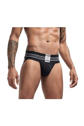 JOCKMAIL Sexy Homme Jock Sangle de Jock Sangle Souporter Strings et G Strings Large Ceinture Sexy sous-vêtements Slip 7 Coule