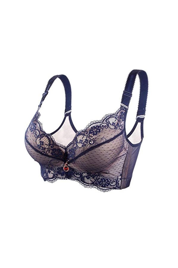 HANXIULIN Soutien-gorge sans armatures pour femme - Doux avec rembourrage léger - Sans coutures - Soulagement - Sans doublure
