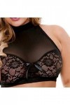 ZDJSWJ sous - vêtements Ceinture Garter Grande Taille pour Femme Ensemble de Collants en Dentelle Bow Ensemble Soutien -Gorge