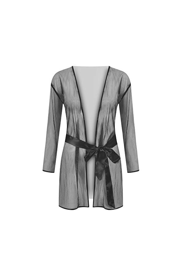 PANPANY Pyjamas Femmes vêtements de Nuit vêtements de Nuit Sexy sous-vêtements en Dentelle Lingerie intimes Dé Coquin Black,