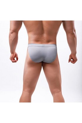 Junhasgood Culottes de Mode Masculine Culottes Sexy Ride Up Briefs Underwear Pant sous-vêtements De Samouraï Grey, XXL 