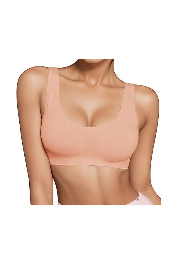 Brassière Femme Sexy Soutien-Gorge Grande Taille en Dentelle Sexy et sans Bretelles pour Un Dos Nu Séduisant