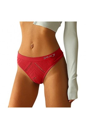 PANPANY Culottes pour Femme Taille Basse Sexy sous Vetements Tanga Multipack Femme Multicolore String sans Couture Soutien-Go