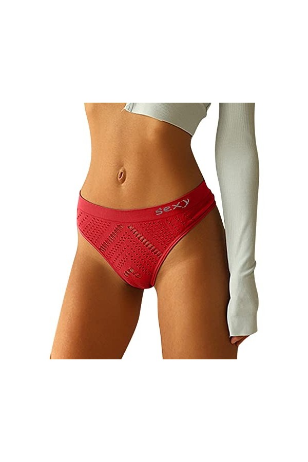 PANPANY Culottes pour Femme Taille Basse Sexy sous Vetements Tanga Multipack Femme Multicolore String sans Couture Soutien-Go