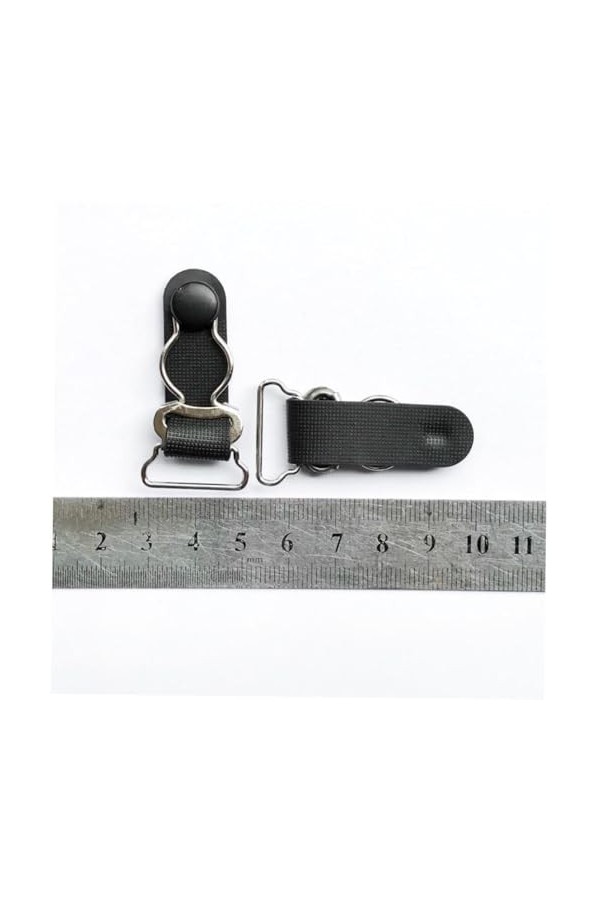 Bas à bretelles pour femmes, Punk Goth, bretelles de cuisse, ceinture de jambes, pinces à bretelles noires, accessoires 20mm-