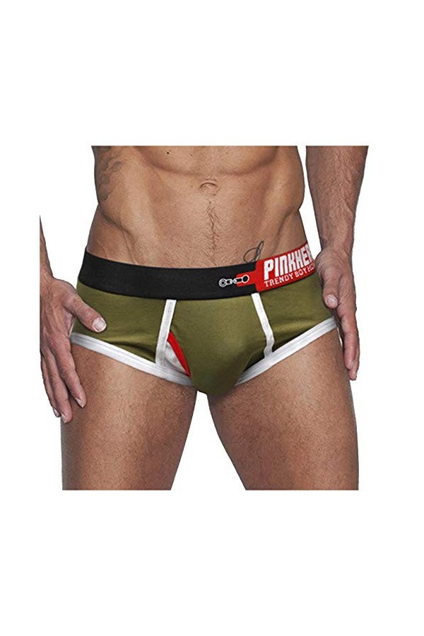 Strings Hommes Nouveautés Les Briefs imprimés pour Hommes Mince Taille Basse Sexy Briefs Respirants Hommes Brefs