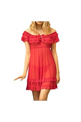 Lingerie Femme Sexy Ensemble Homme Sexy Hot y29k Nightdress Bowknot Pyjama Sexy Femmes Dames-vêtements de Nuit Dentelle Ensem