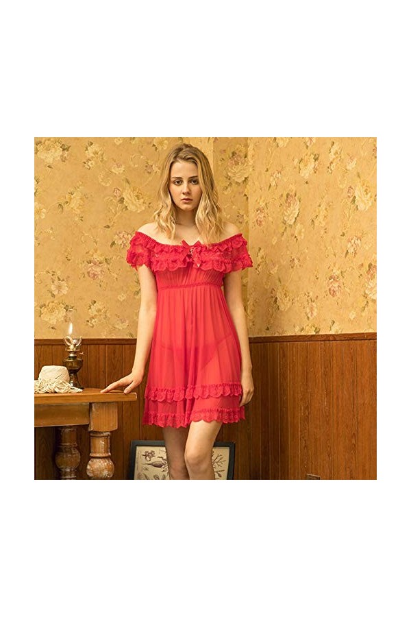 Lingerie Femme Sexy Ensemble Homme Sexy Hot y29k Nightdress Bowknot Pyjama Sexy Femmes Dames-vêtements de Nuit Dentelle Ensem