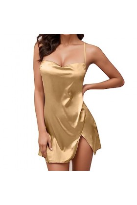 HERSIL Ensemble lingerie érotique pour femme - Dentelle - Bowknot - Sous-vêtement profond en V - Pour cosplay - Dos nu - En m