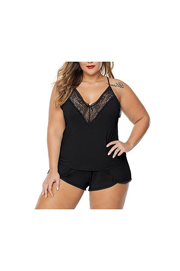 Pyjama Muslin Deux pièces Sexy Femmes racées Dentelle sous-vêtements Underwire Nightdress Lingerie Sleepwear Déguisement Sexy