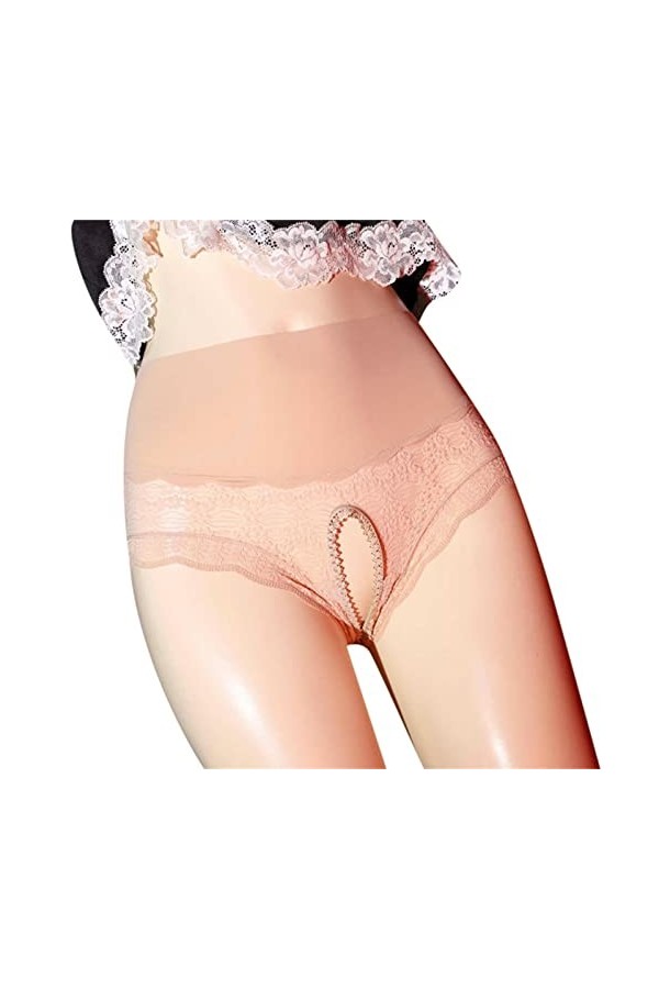 Culottes Femme Slips Soie Invisible Culottes Sexy Féminine Sexy Taille Moyenne sous-vêtements Unie Culotte de Décoration Flor