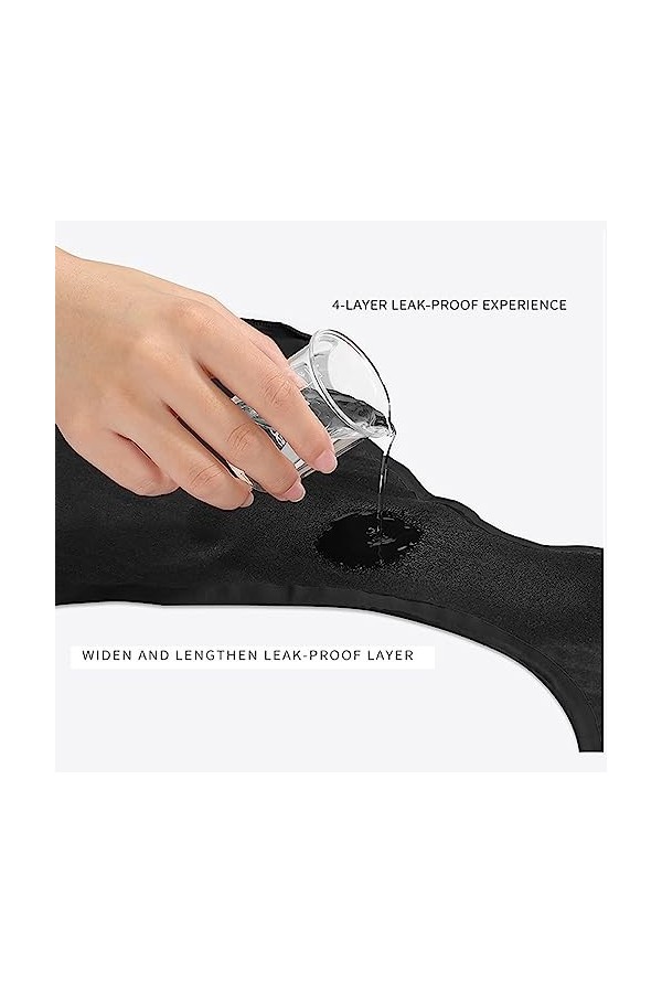 String Femme Sexy Chic Hot Tanga Dentelle Sous-vêtements respirants pour femmes Technologie à quatre couches anti-fuites Plus