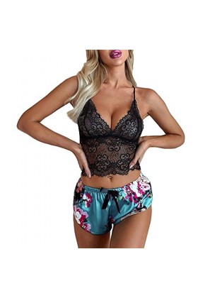 Femme Dentelle Soutien-Gorge Et Culotte Dentelle Knickers Tentation Set Lingerie Sexy en Dentelle String Sensuelle Chic Dente